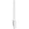 Ekena Millwork Eugene Architectural Grade PVC Gable Bracket, 84"W x 28"H x 2"D x 6"F, 8/12 Pitch GBP084X28X0206EUG00 - alternate 3